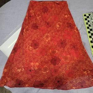 ⬇️ Boho orange /red casual skirt